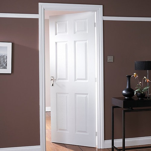 White panel internal door - white,
