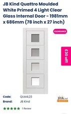 2 Brand New Internal Doors